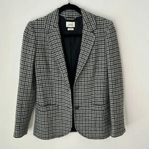 Wilfred Black and White Houndstooth Blazer